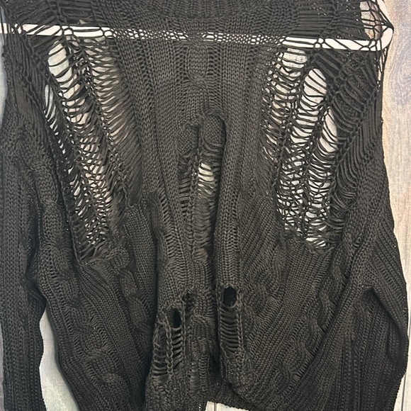 Distressed Skull Sweater - Picture 2 of 4